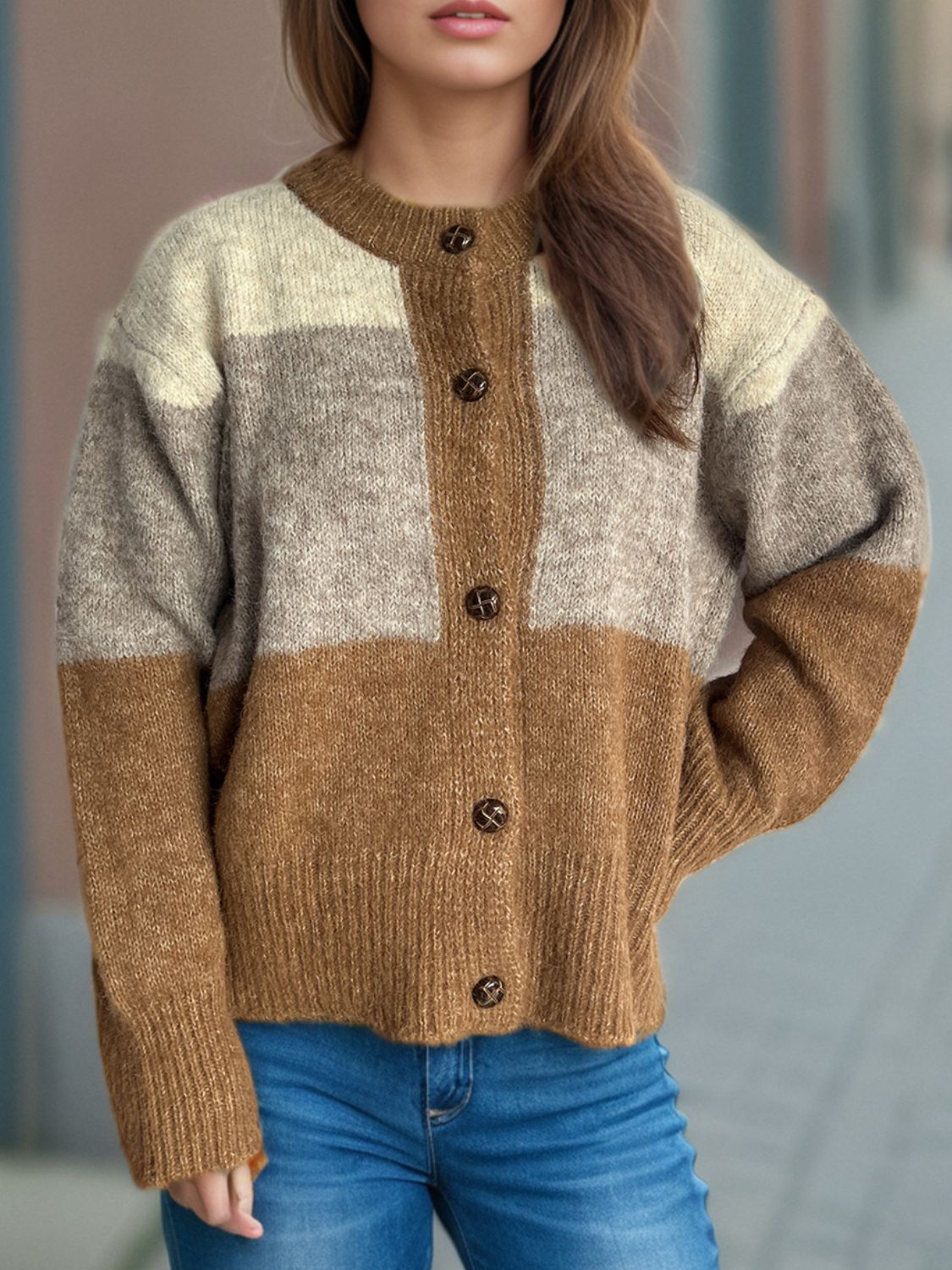 Sophie - Comfortabel Casual Vest met Knoopsluiting