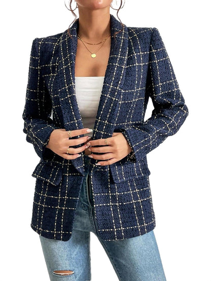 Lana - Elegante Geruite Blazer