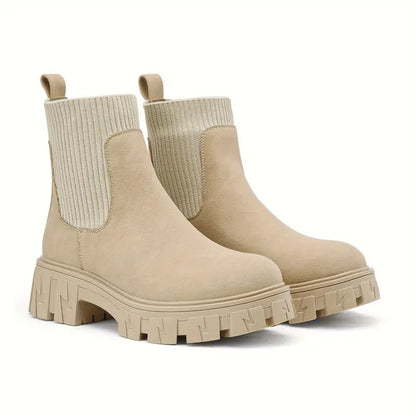 Lotte - Trendy Platform Chelsea Boots