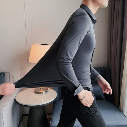 Thijs - Elegant Anti-Kreuk Stretchshirt
