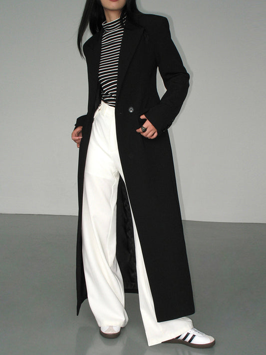 Stijlvolle Lange Trenchcoat