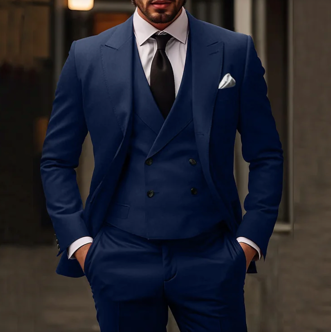 Stijlvol 3-delig Herenpak met Blazer, Gilet en Pantalon