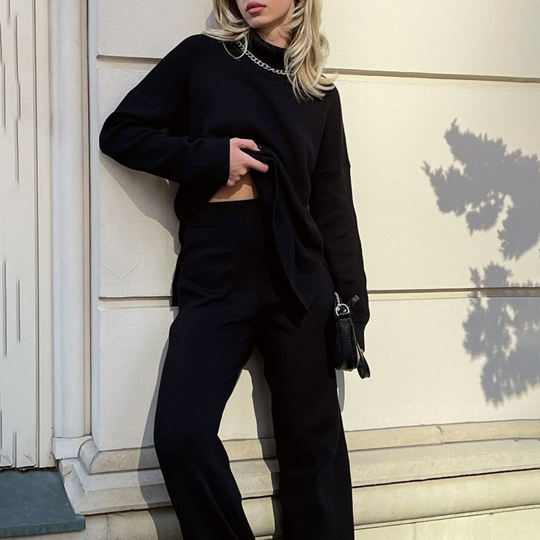Eva - Comfortabele Losse Trui met Hoge Hals