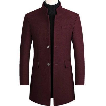Elegante Formele Jas Met Staande Kraag