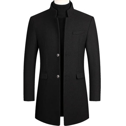 Elegante Formele Jas Met Staande Kraag