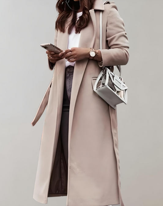 Stijlvolle Oversized Jas met Ceintuur