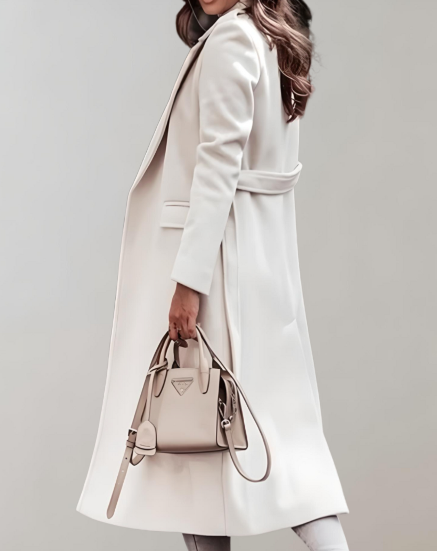 Stijlvolle Oversized Jas met Ceintuur