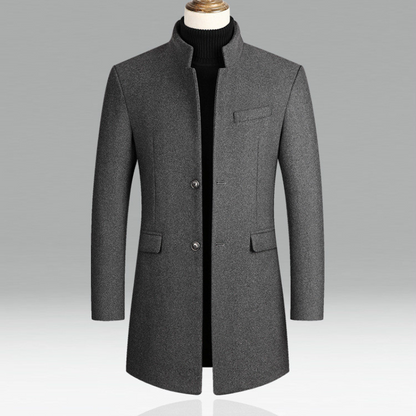 Elegante Formele Jas Met Staande Kraag