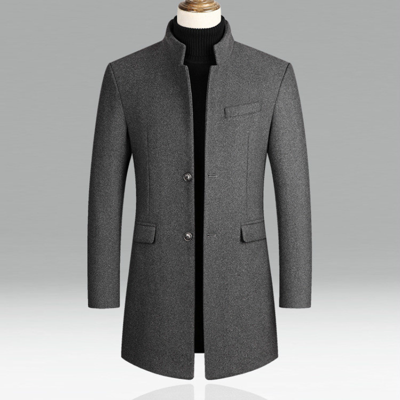 Elegante Formele Jas Met Staande Kraag