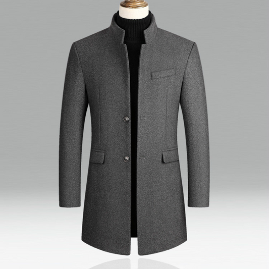 Elegante Formele Jas Met Staande Kraag
