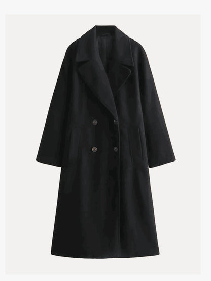 Livia - Tijdloze Wollen Trenchcoat