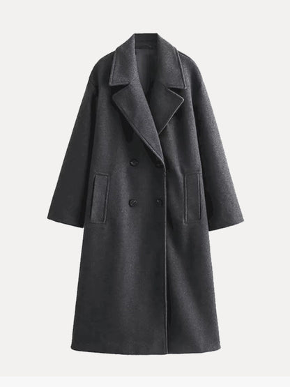Livia - Tijdloze Wollen Trenchcoat