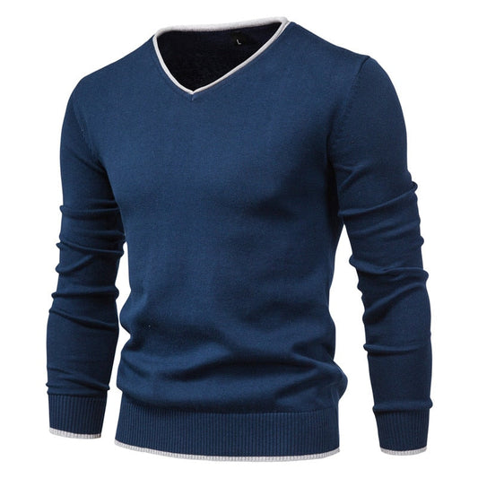 Slim Fit V-Neck Trui voor een Stijlvolle Look