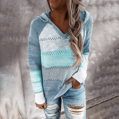 Comfortabele Patchwork Hoodie Sweater