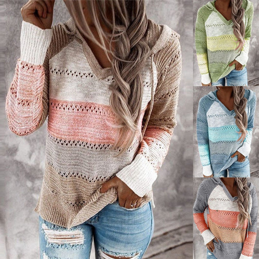 Comfortabele Patchwork Hoodie Sweater