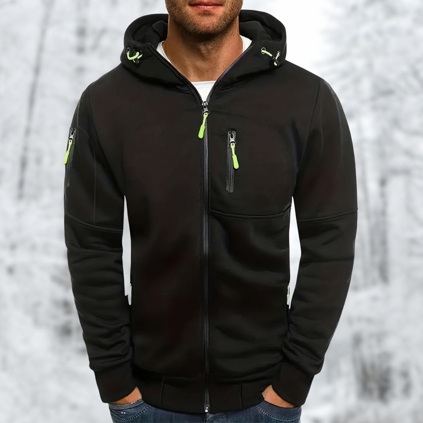 Comfortabele Hoodie met Ritssluiting voor Koude Dagen