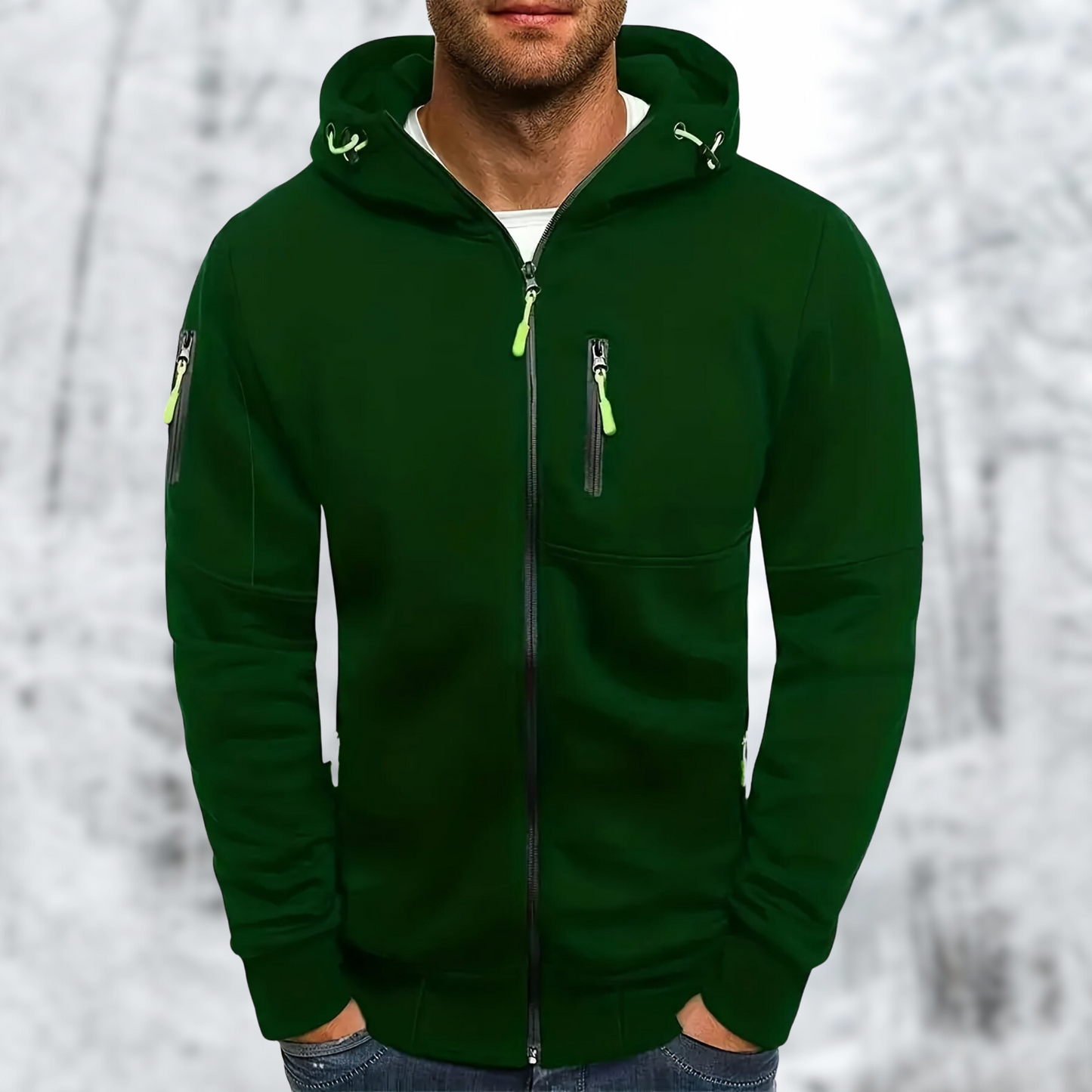 Comfortabele Hoodie met Ritssluiting voor Koude Dagen