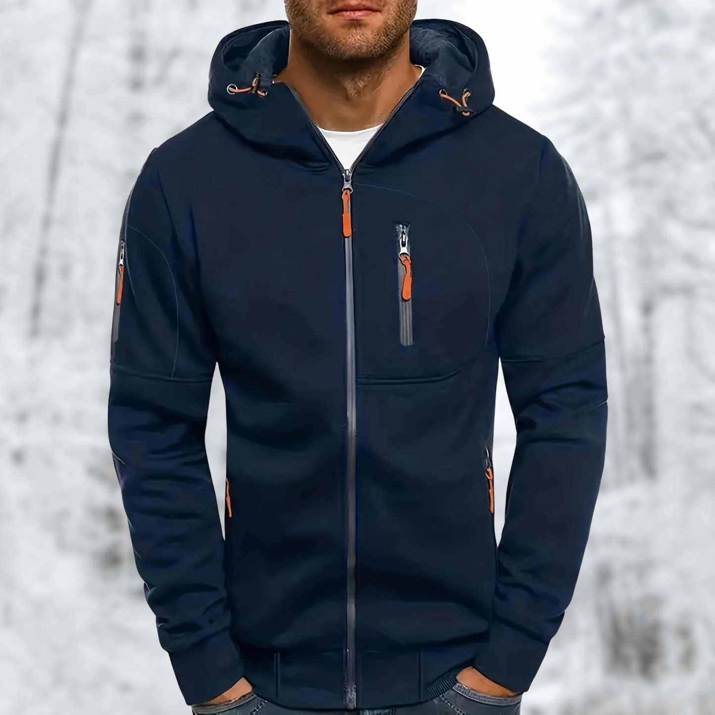 Comfortabele Hoodie met Ritssluiting voor Koude Dagen