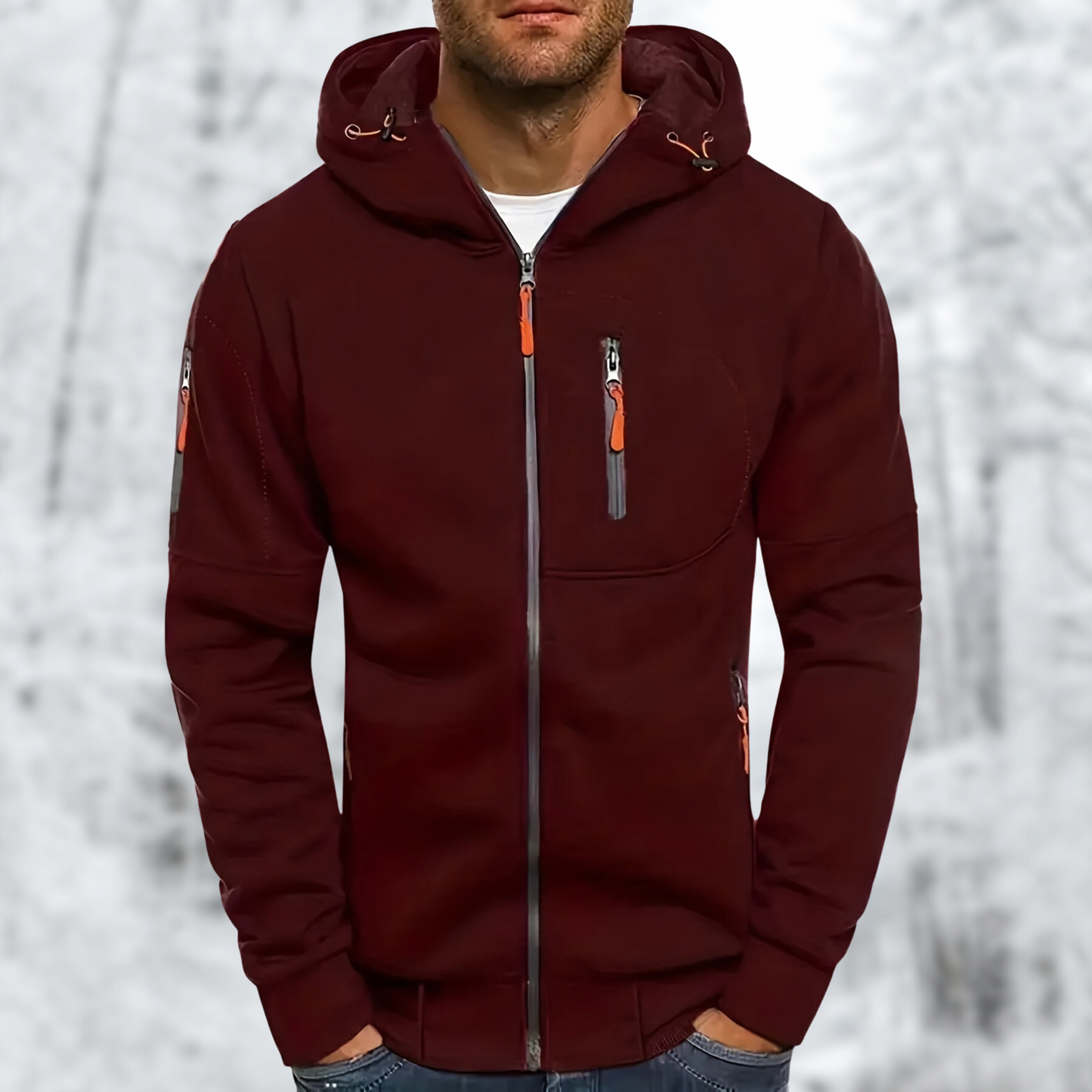 Comfortabele Hoodie met Ritssluiting voor Koude Dagen