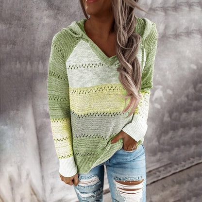 Comfortabele Patchwork Hoodie Sweater