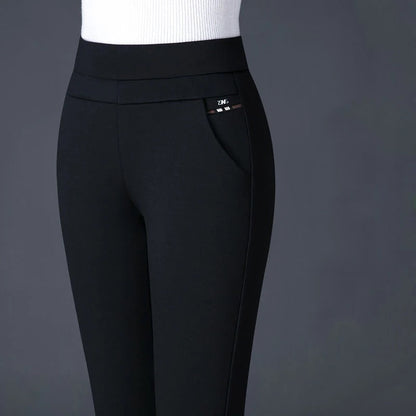 Luna - Rechte Broek Met Hoge Elastische Taille