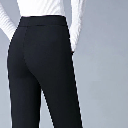 Luna - Rechte Broek Met Hoge Elastische Taille