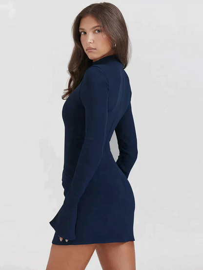Livia - Stijlvolle Mini Jurk met Aansluitende Pasvorm