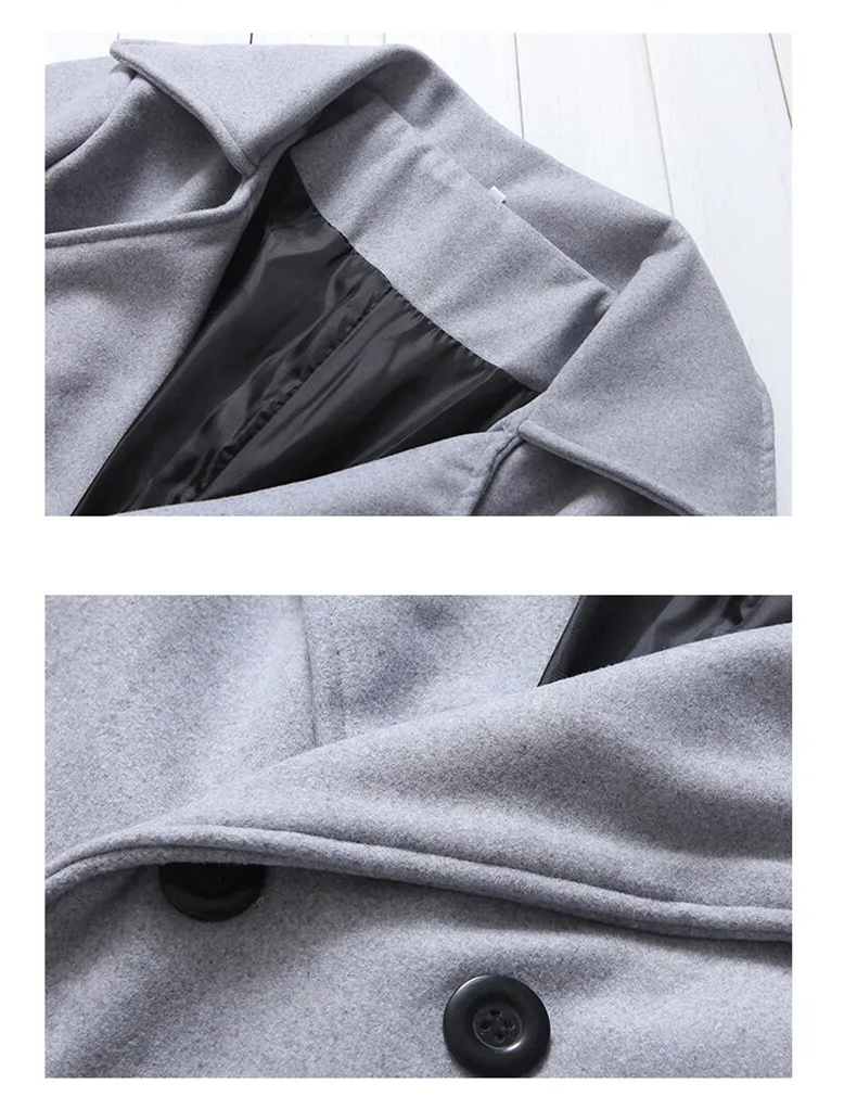 Elegante Britse Trenchcoat met Dubbele Rij Knopen