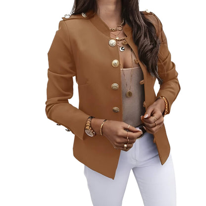 Elegante Blazerjas Met Knopen