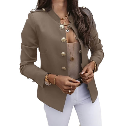 Elegante Blazerjas Met Knopen