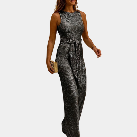 Luna - Glamoureuze Glitter Jumpsuit