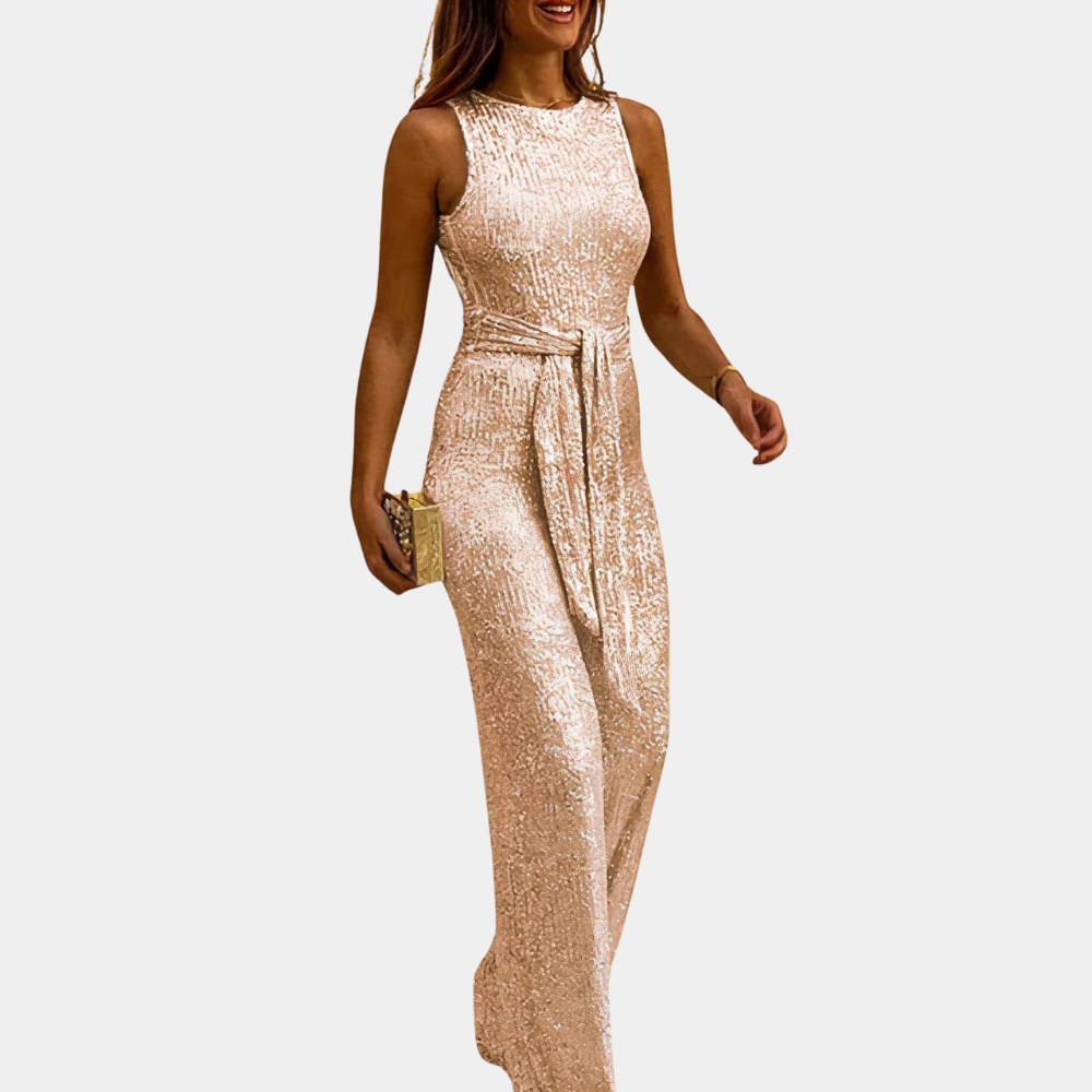 Luna - Glamoureuze Glitter Jumpsuit