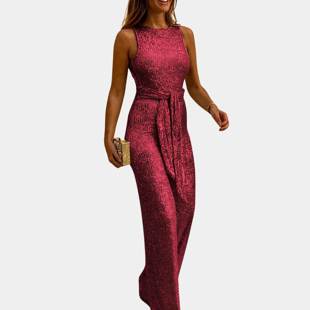 Luna - Glamoureuze Glitter Jumpsuit