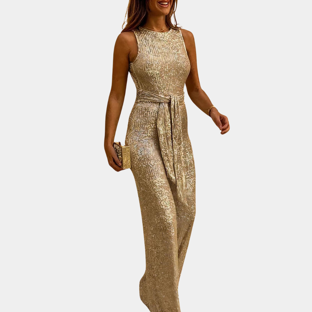 Luna - Glamoureuze Glitter Jumpsuit