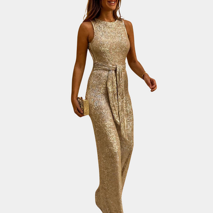 Luna - Glamoureuze Glitter Jumpsuit