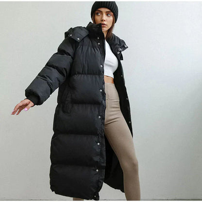 Livia - Luxe Lange Gewatteerde Winterjas