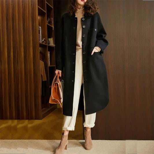 Sofia - Luxe Lange Kasjmier Trenchcoat