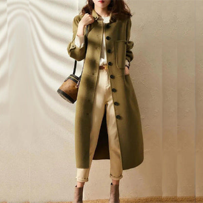 Sofia - Luxe Lange Kasjmier Trenchcoat