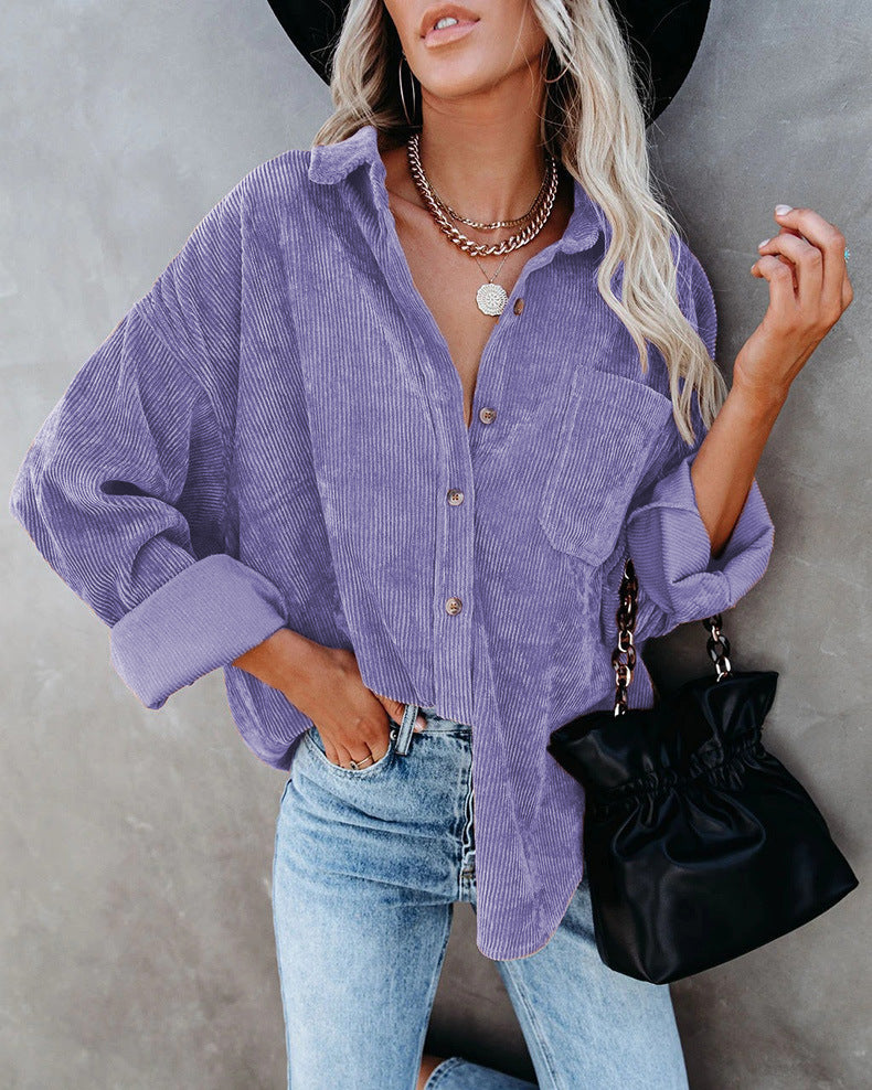 Sophie - Geribd Casual Shirt