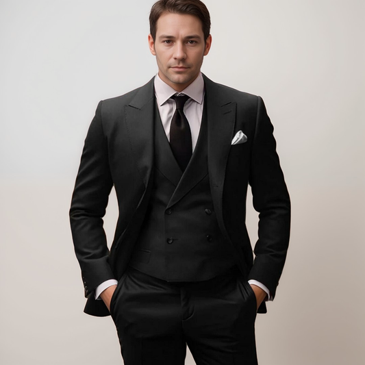 Stijlvol 3-delig Herenpak met Blazer, Gilet en Pantalon