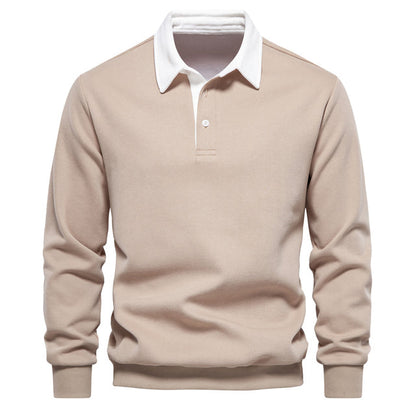 Stijlvolle Polo Trui Met Lange Mouwen