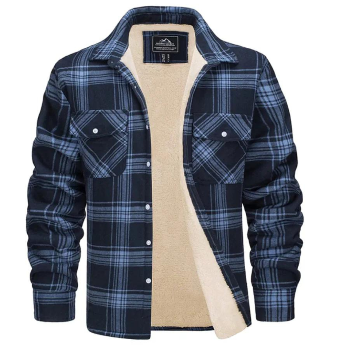 Stijlvolle Geruite Fleece Jas
