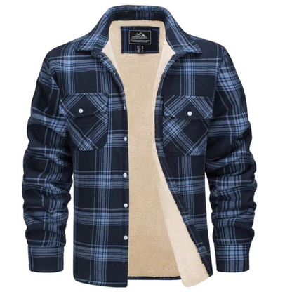 Stijlvolle Geruite Fleece Jas