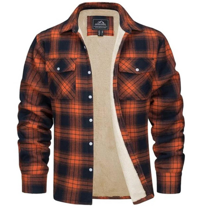 Stijlvolle Geruite Fleece Jas