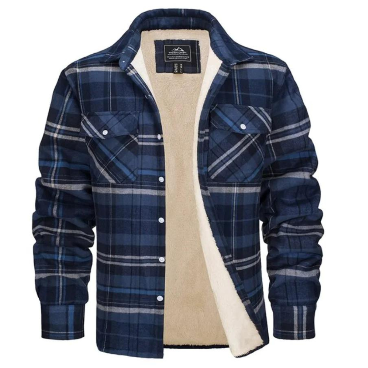 Stijlvolle Geruite Fleece Jas