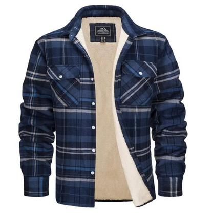 Stijlvolle Geruite Fleece Jas