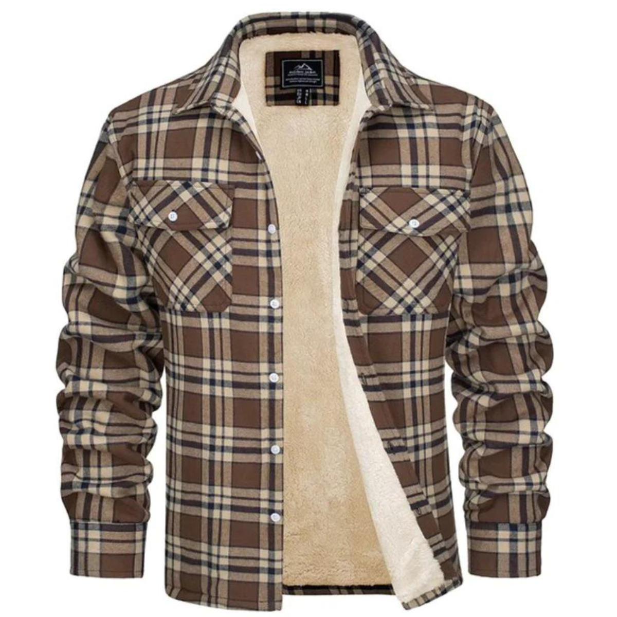 Stijlvolle Geruite Fleece Jas