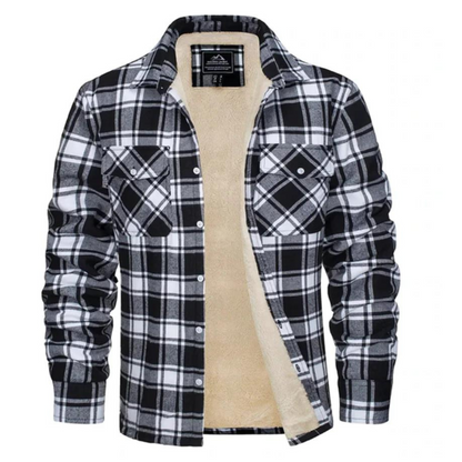 Stijlvolle Geruite Fleece Jas