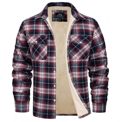 Stijlvolle Geruite Fleece Jas