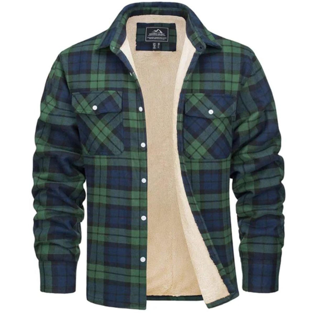 Stijlvolle Geruite Fleece Jas